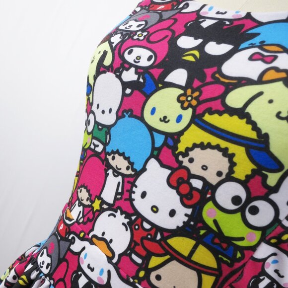 RARE Japan LA for Sanrio Fit and Flare Skater Dress, All Over Pattern Size M - Picture 3 of 9